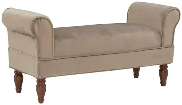 Linon Lillian Bench Coffee
