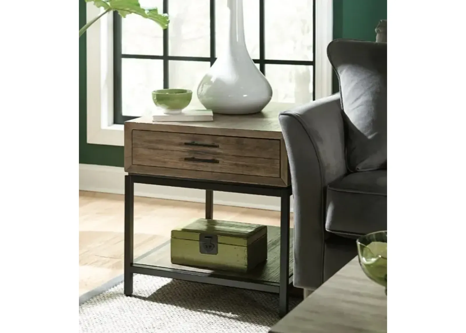 Hammary Jefferson Rectangular Drawer End Table