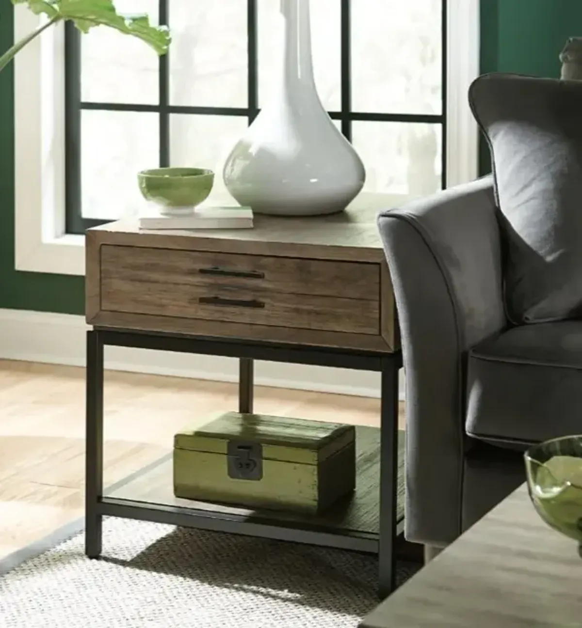 Hammary Jefferson Rectangular Drawer End Table