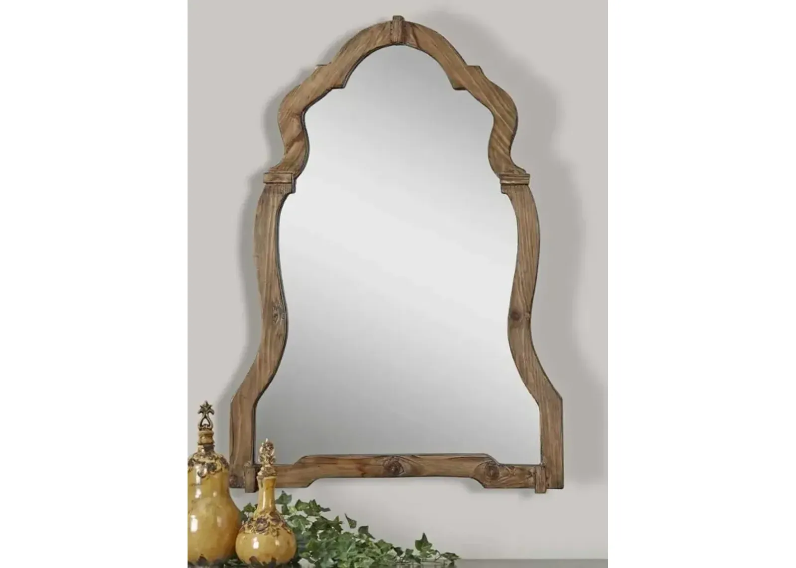 Uttermost Agustin Light Walnut Mirror