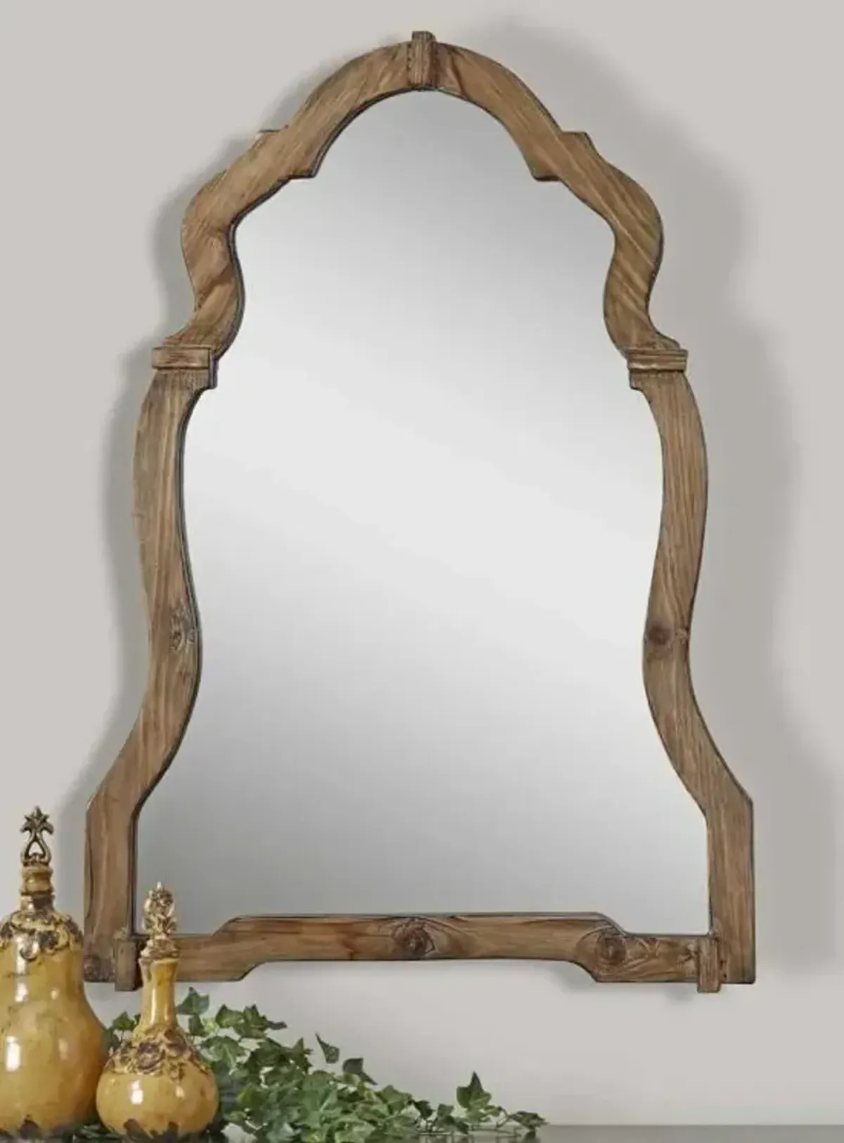 Uttermost Agustin Light Walnut Mirror