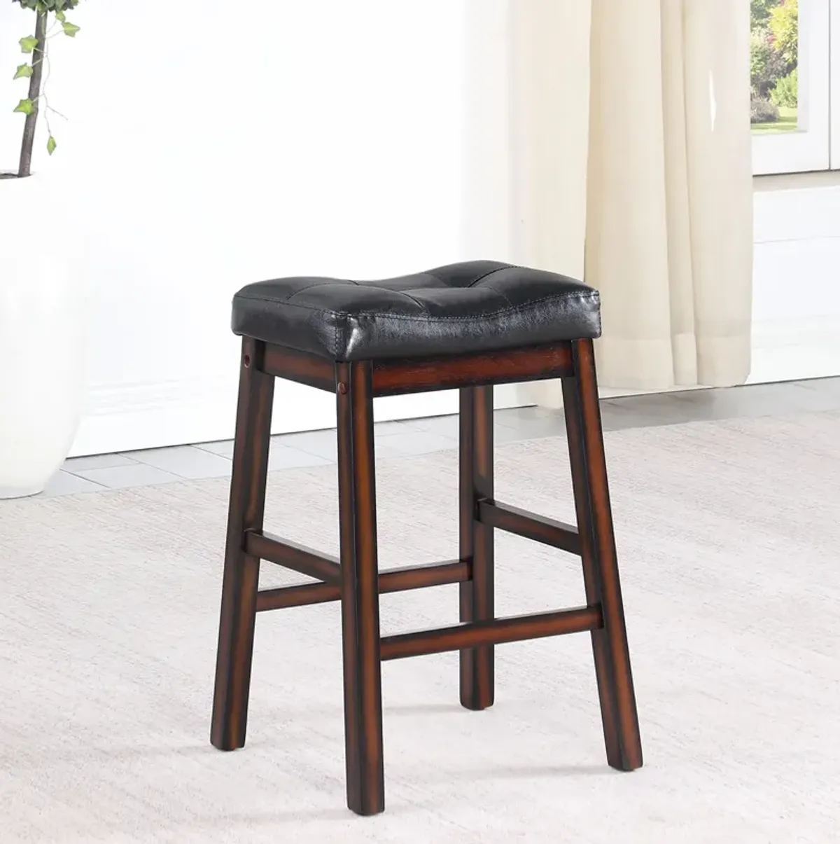 Coaster Donald Upholstered Counter Stool Cappuccino