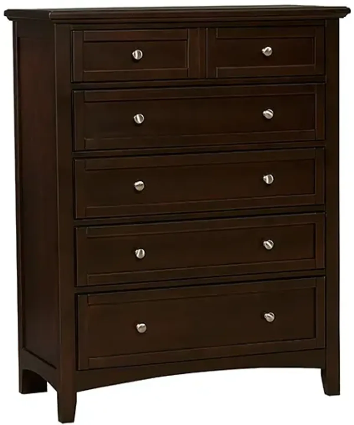 Vaughan-Bassett Bonanza Merlot 5-Drawer Chest