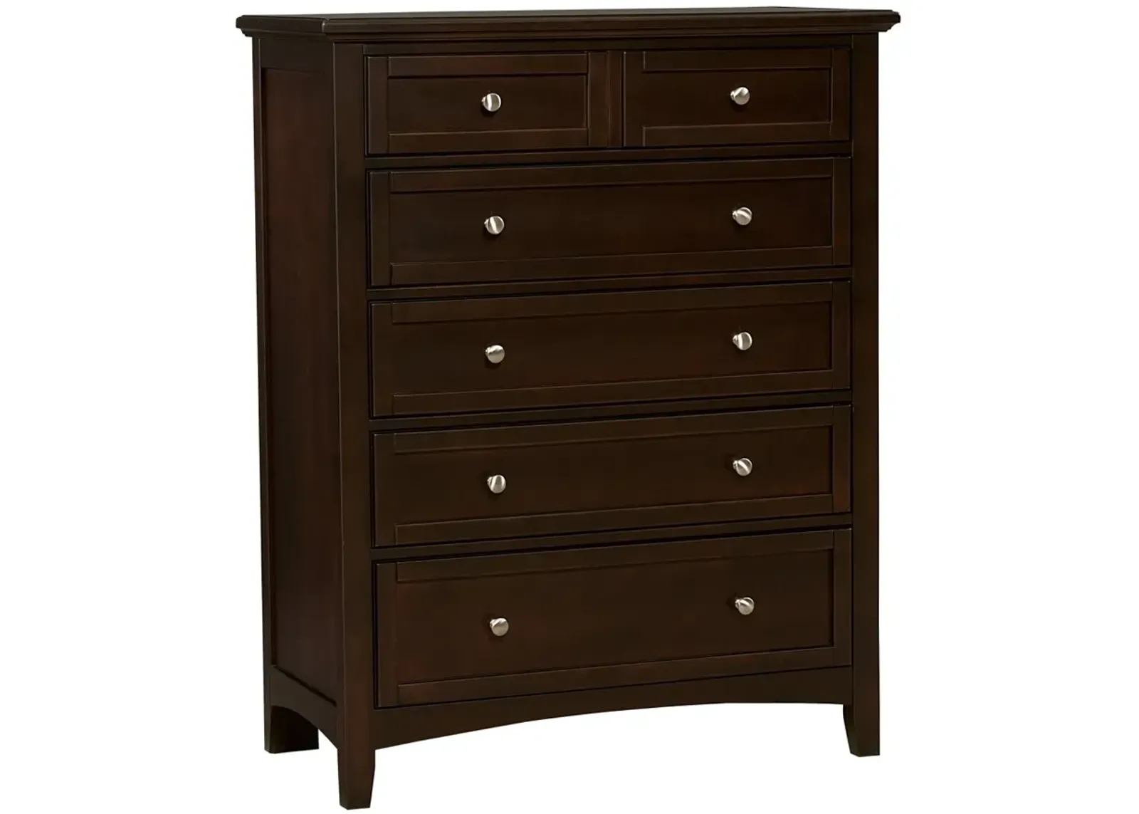 Vaughan-Bassett Bonanza Merlot 5-Drawer Chest