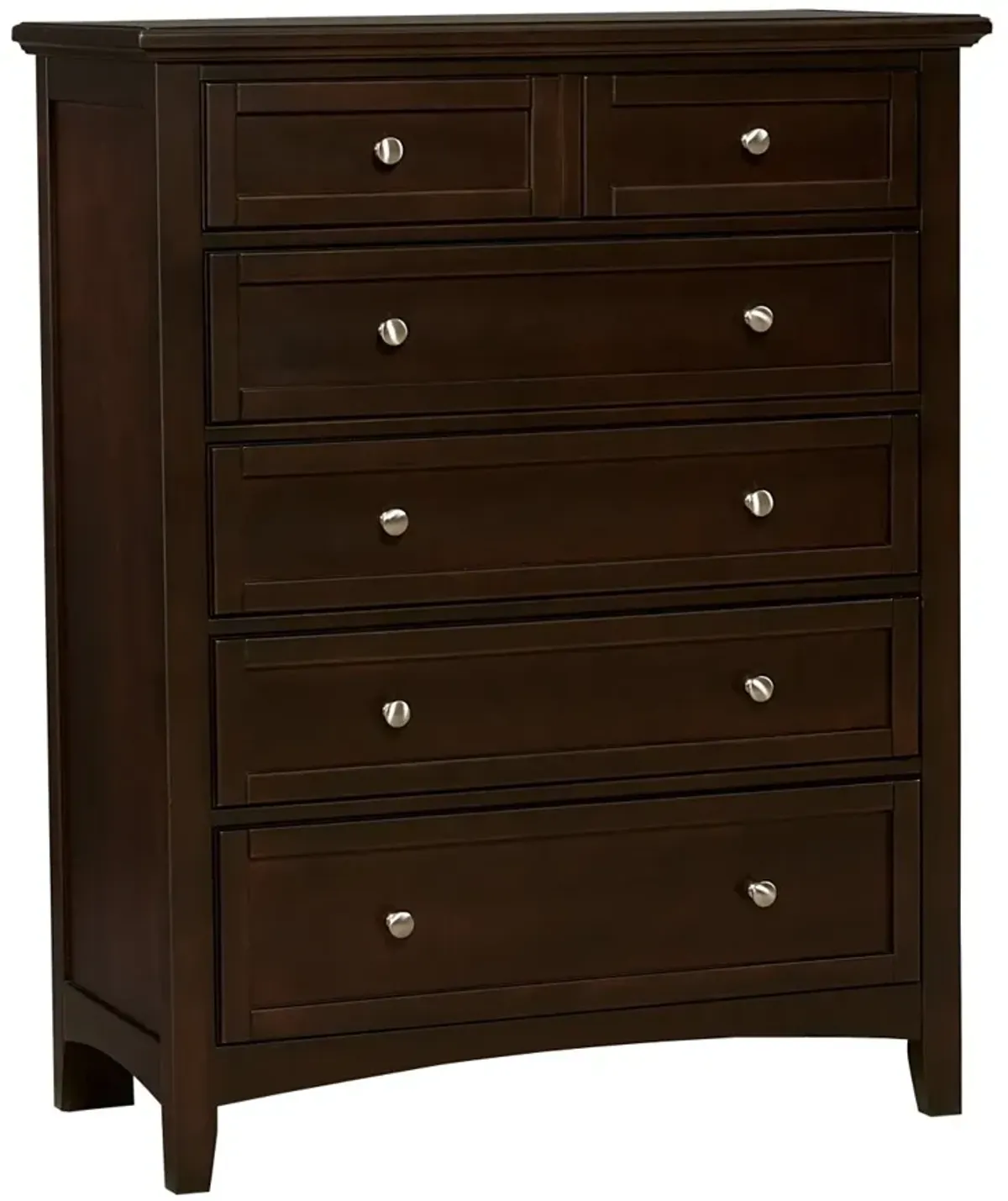 Vaughan-Bassett Bonanza Merlot 5-Drawer Chest