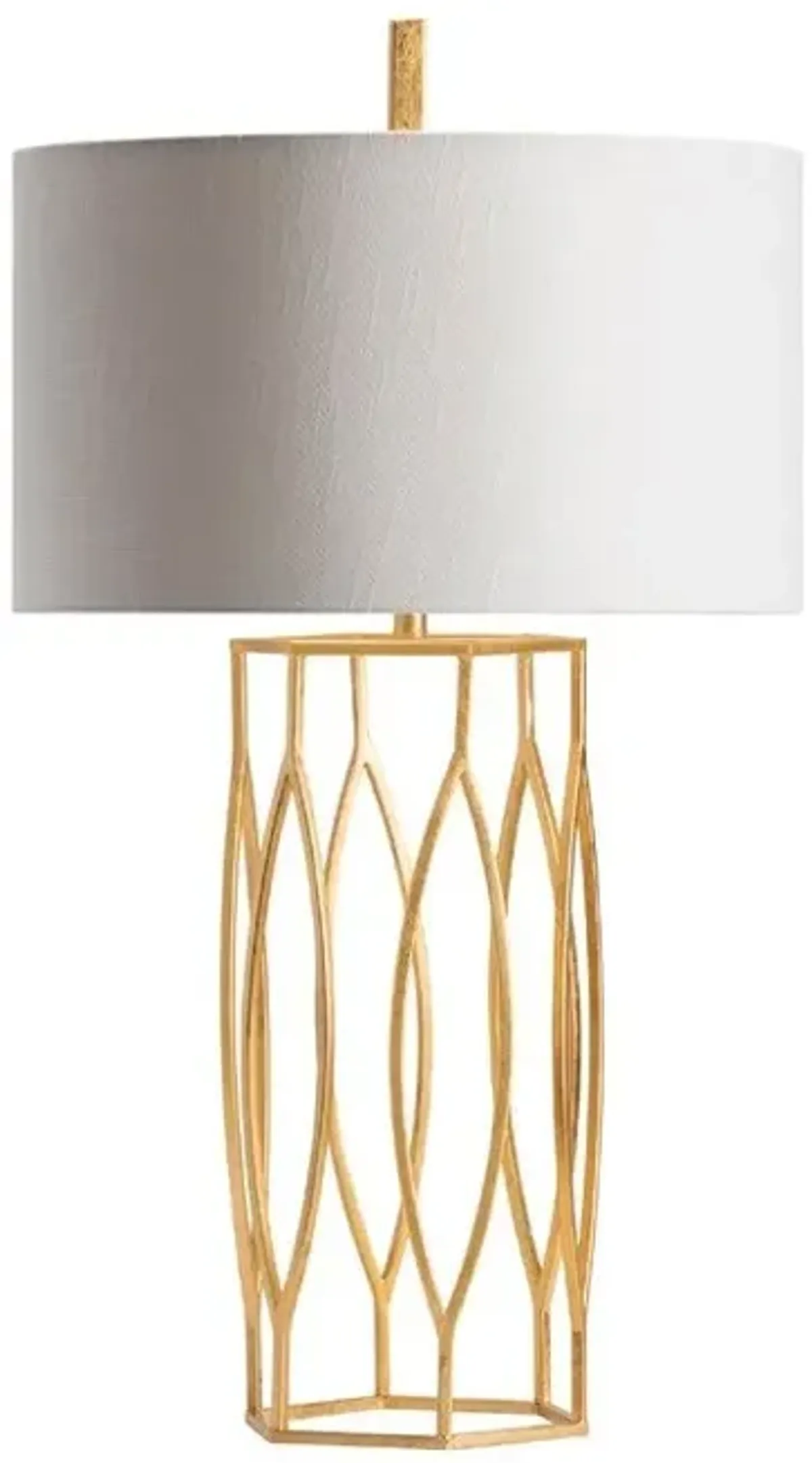 Crestview Global Gold Leaf Table Lamp