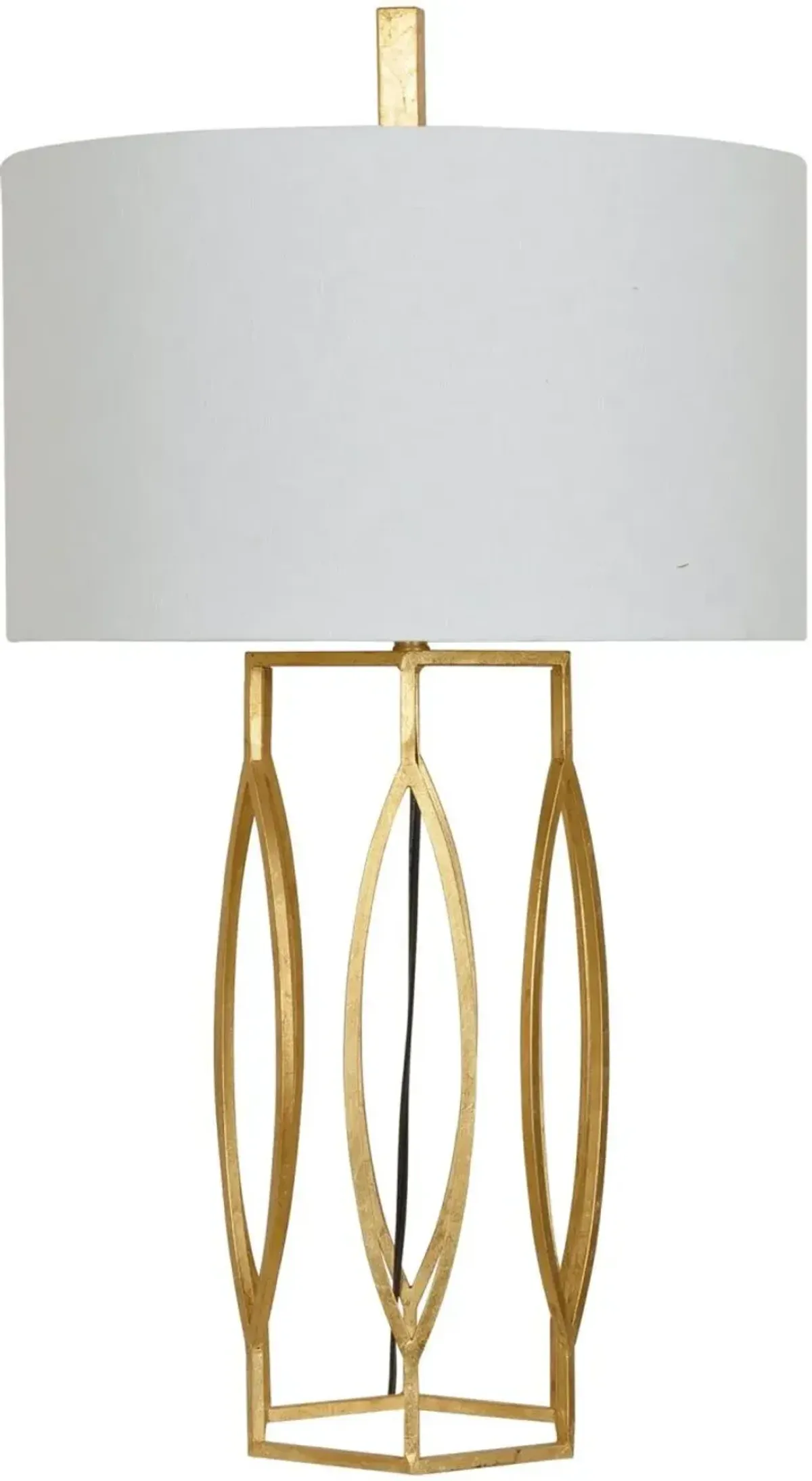 Crestview Global Gold Leaf Table Lamp