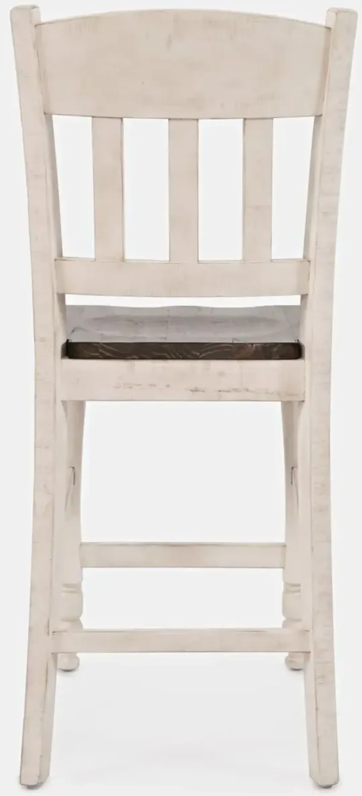 Jofran Madison County Slatback Stool Vintage White