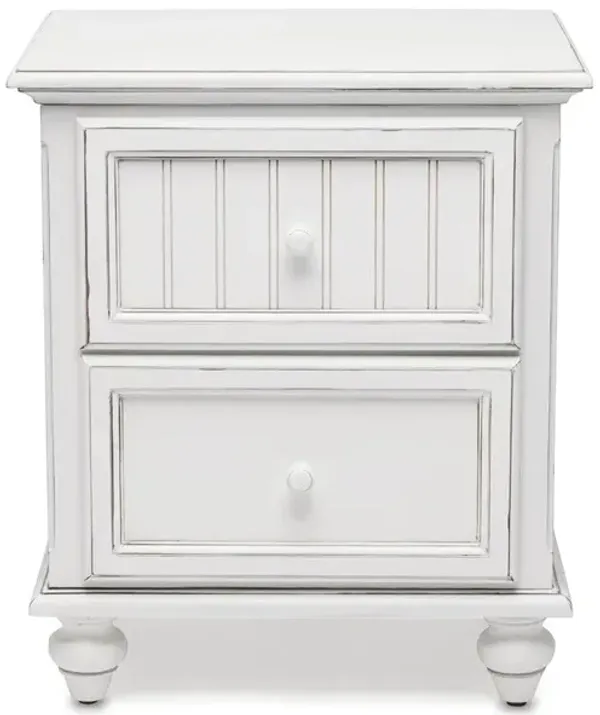 Seawinds Monaco 2-Drawer Nightstand Blanc Finish