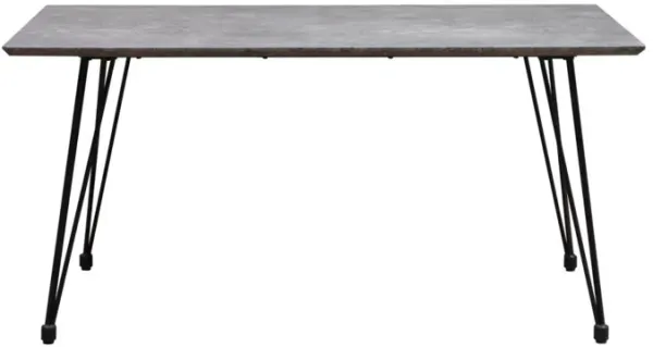 Chintaly Heather Contemporary Rectangular Dining Table with Laminated Wooden Top