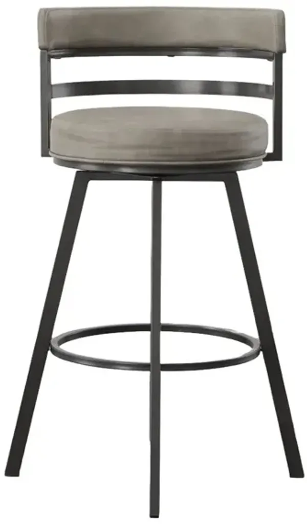 Steve Silver Gene 24-Inch Counter-Height Stool In Pebble Finish