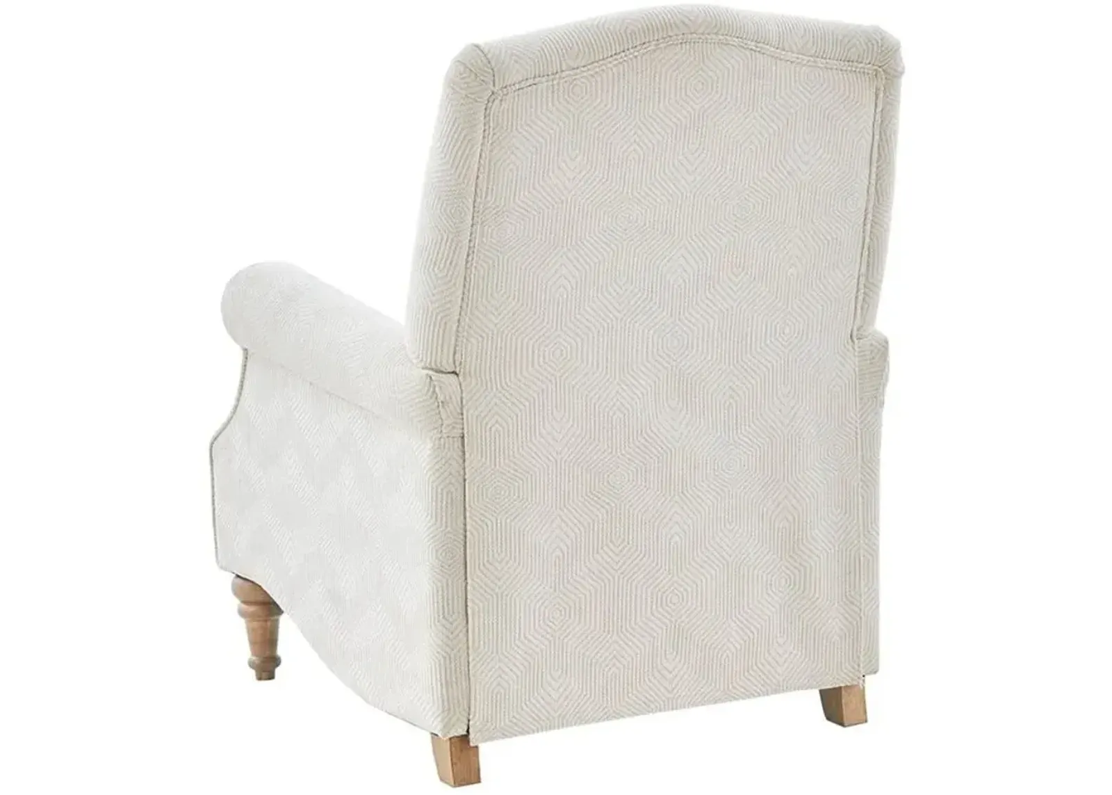 Olliix Madison Park Ivory Athena Push Back Recliner