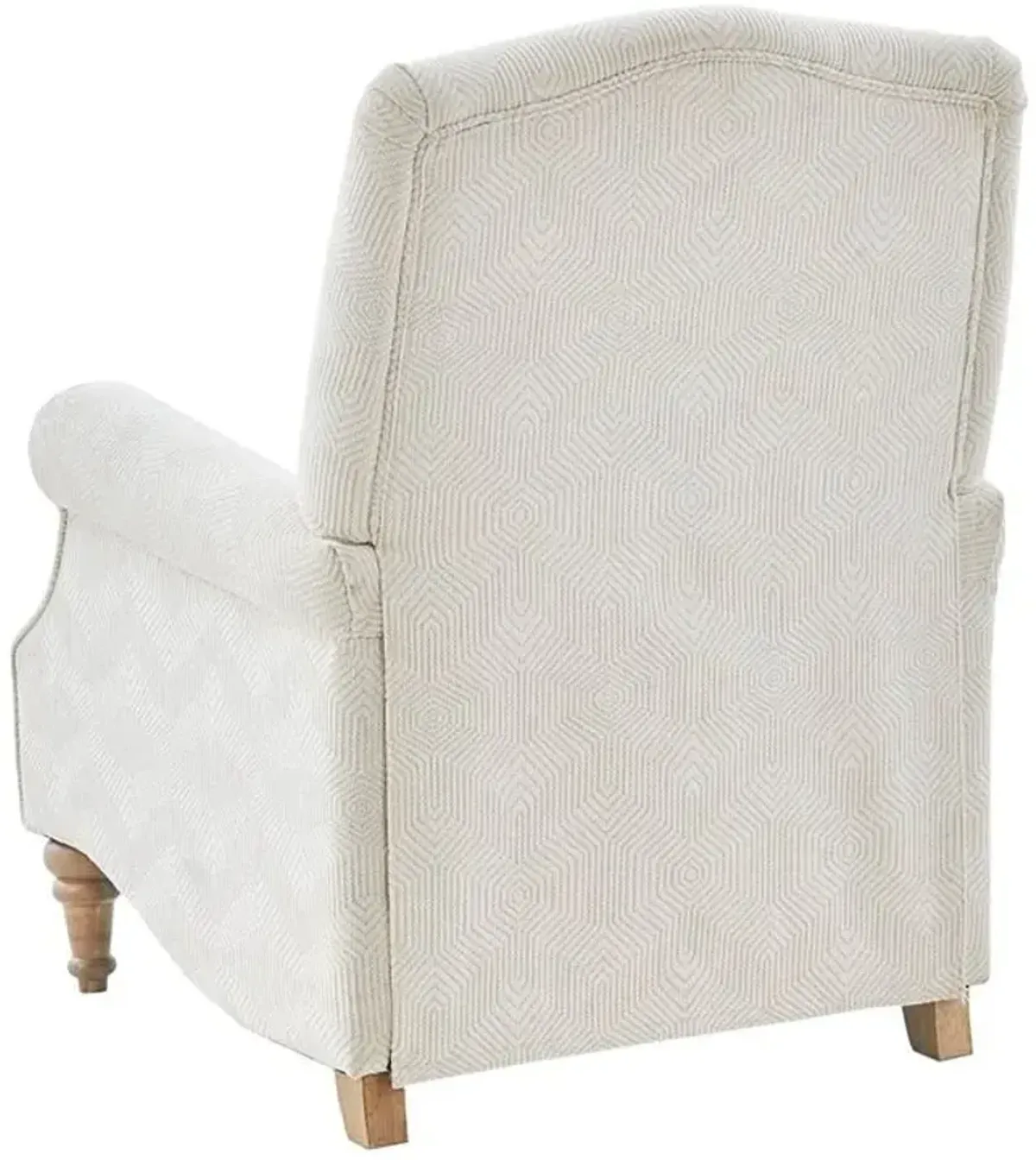 Olliix Madison Park Ivory Athena Push Back Recliner