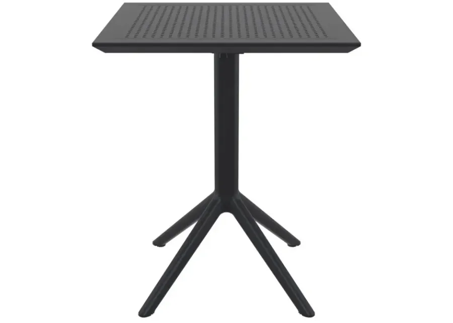 SKY SQUARE FOLDING TABLE 24" BLACK