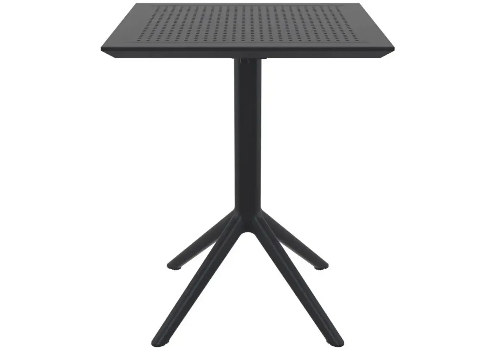 Compamia 24 Inch Outdoor Sky Square Folding Table Black