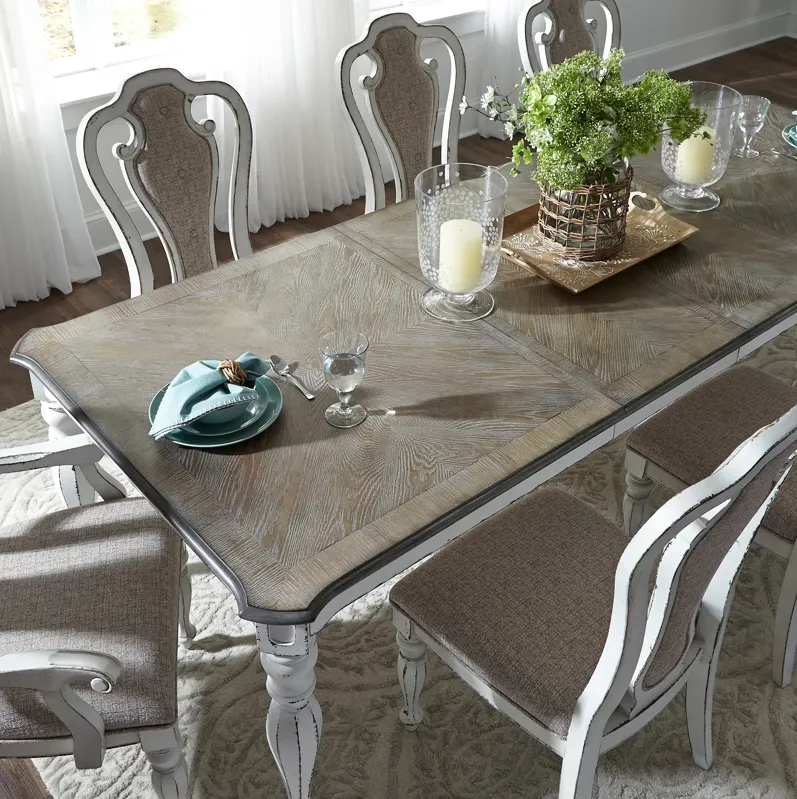 5 PIECE RECTANGULAR TABLE SET - MAGNOLIA MANOR