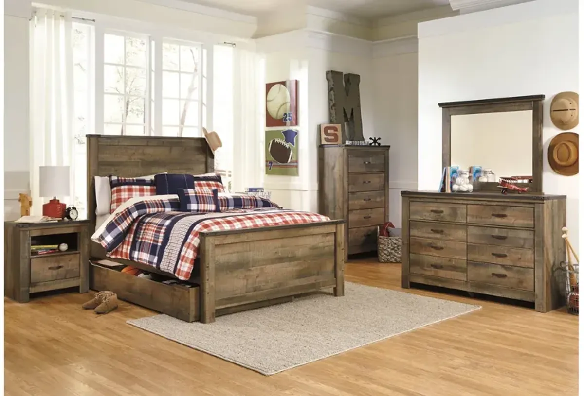 Ashley Trinell Rustic Brown Full Panel Headboard