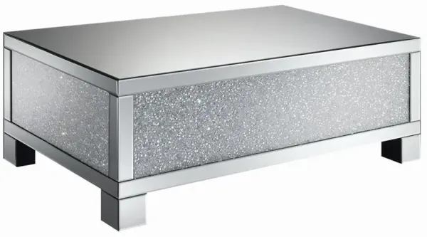 Coaster Gillian Rectangular Mirrored Acrylic Coffee Table Silver