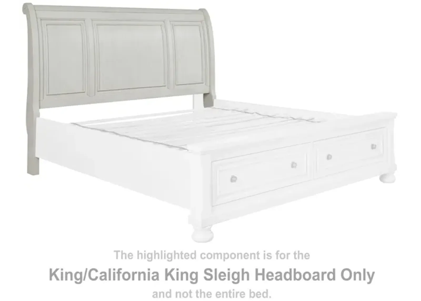 Ashley Robbinsdale Sleigh Antique White California King/King Headboard