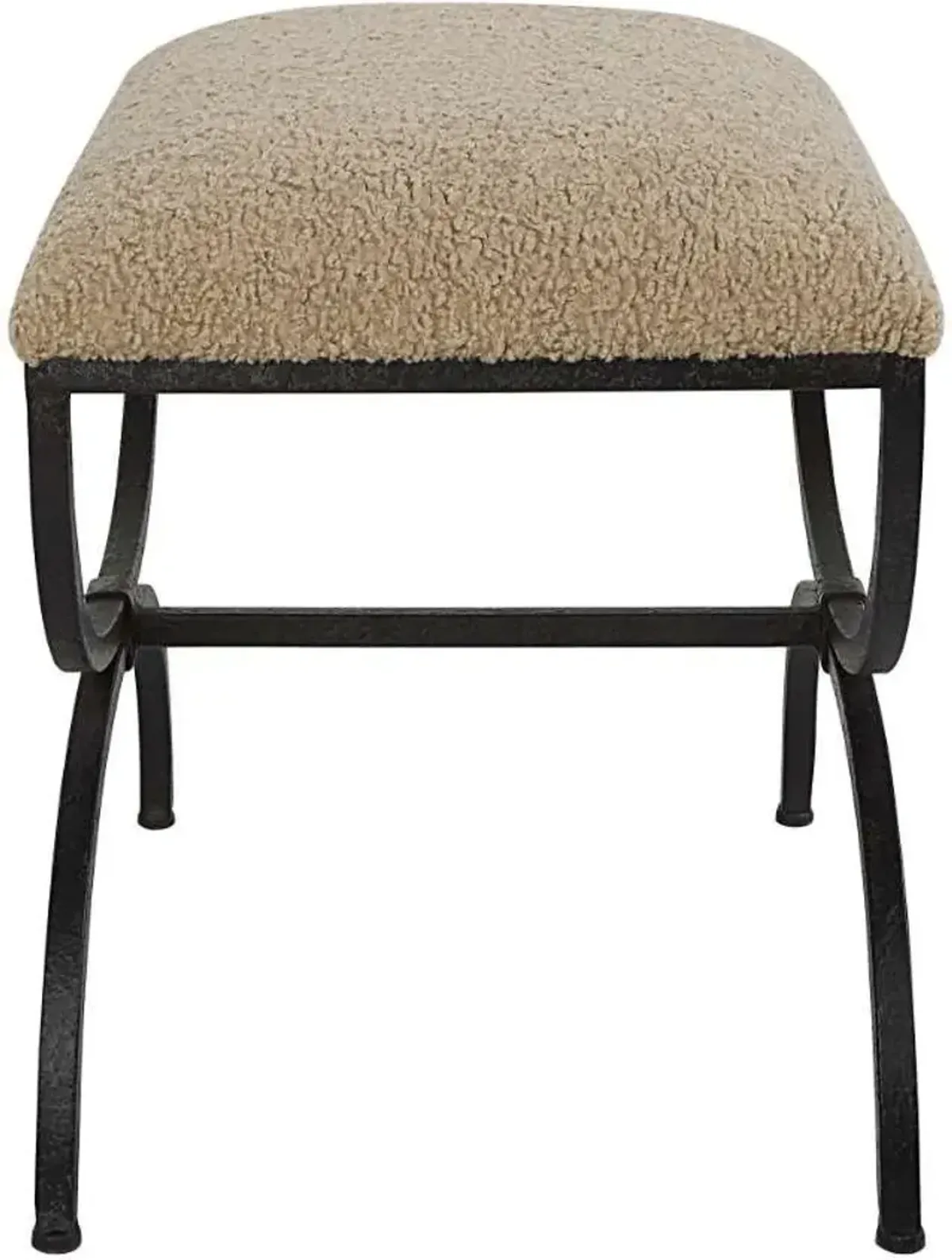 Uttermost Hacienda Aged Black/Latte Small Bench