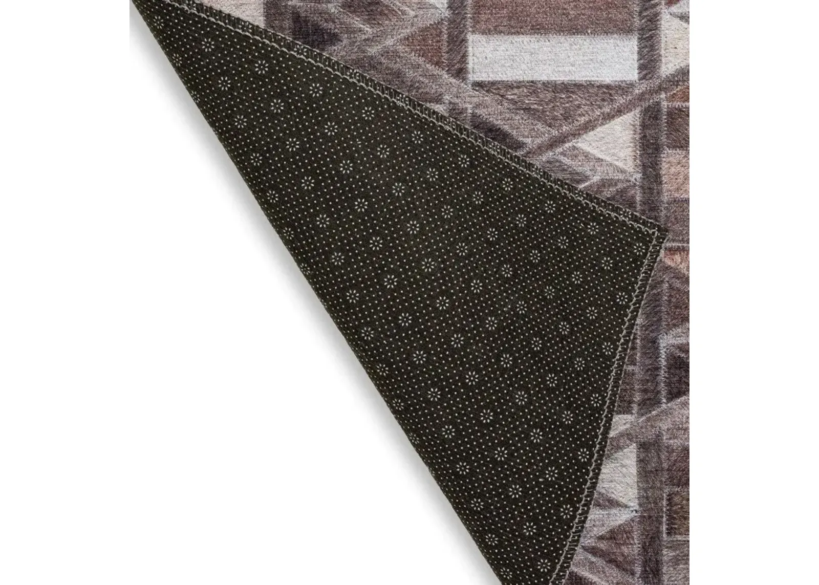 Dalyn Mosaic Diamond 5'X8' Area Rug in Mocha & Tan