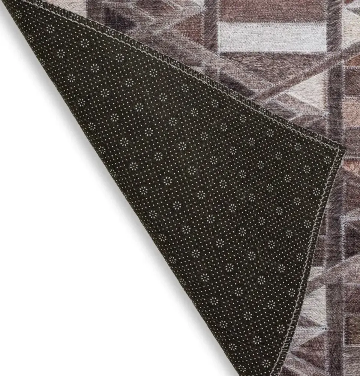 Dalyn Mosaic Diamond 5'X8' Area Rug in Mocha & Tan