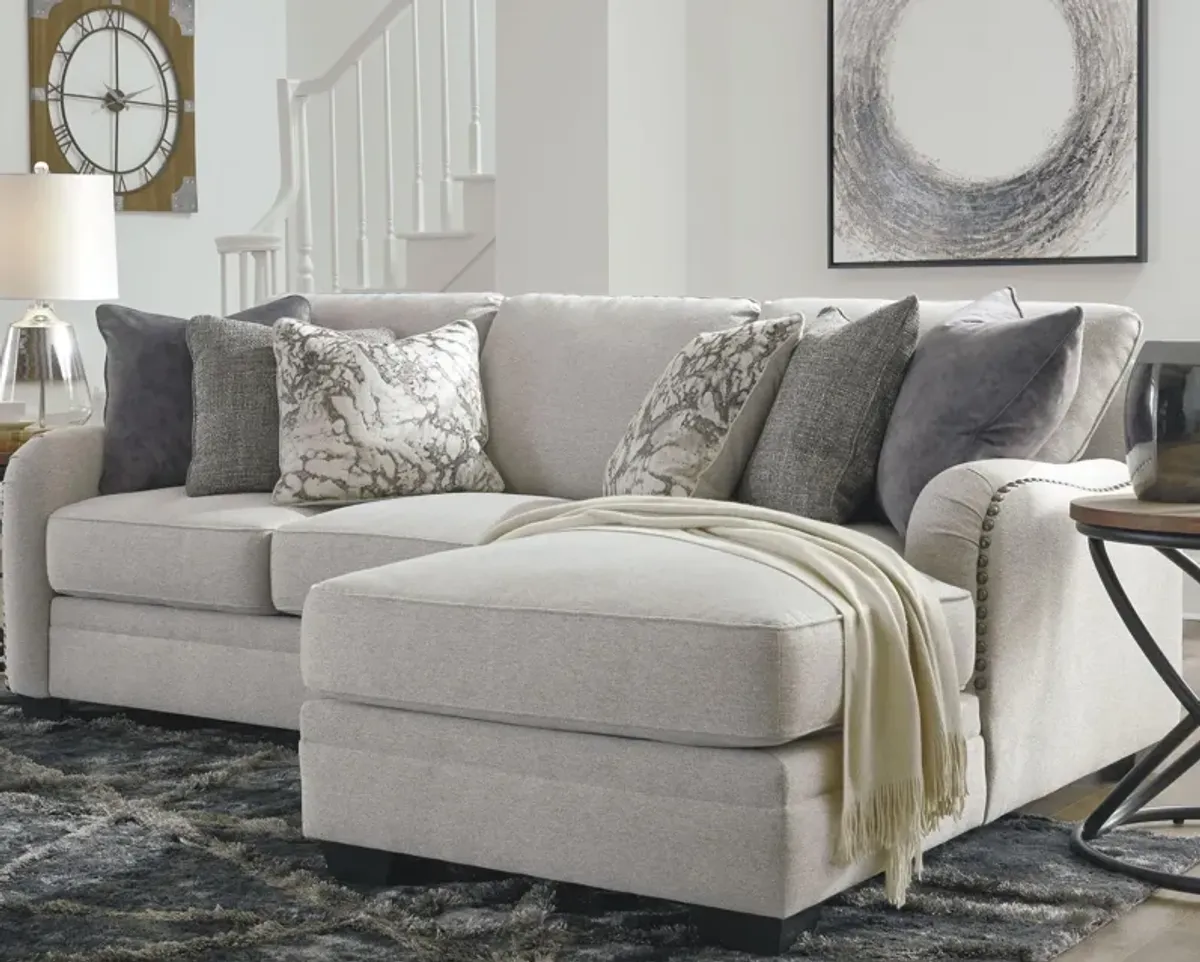 Ashley Dellara 2-Piece Sectional with Chaise Right-Arm Facing Chalk