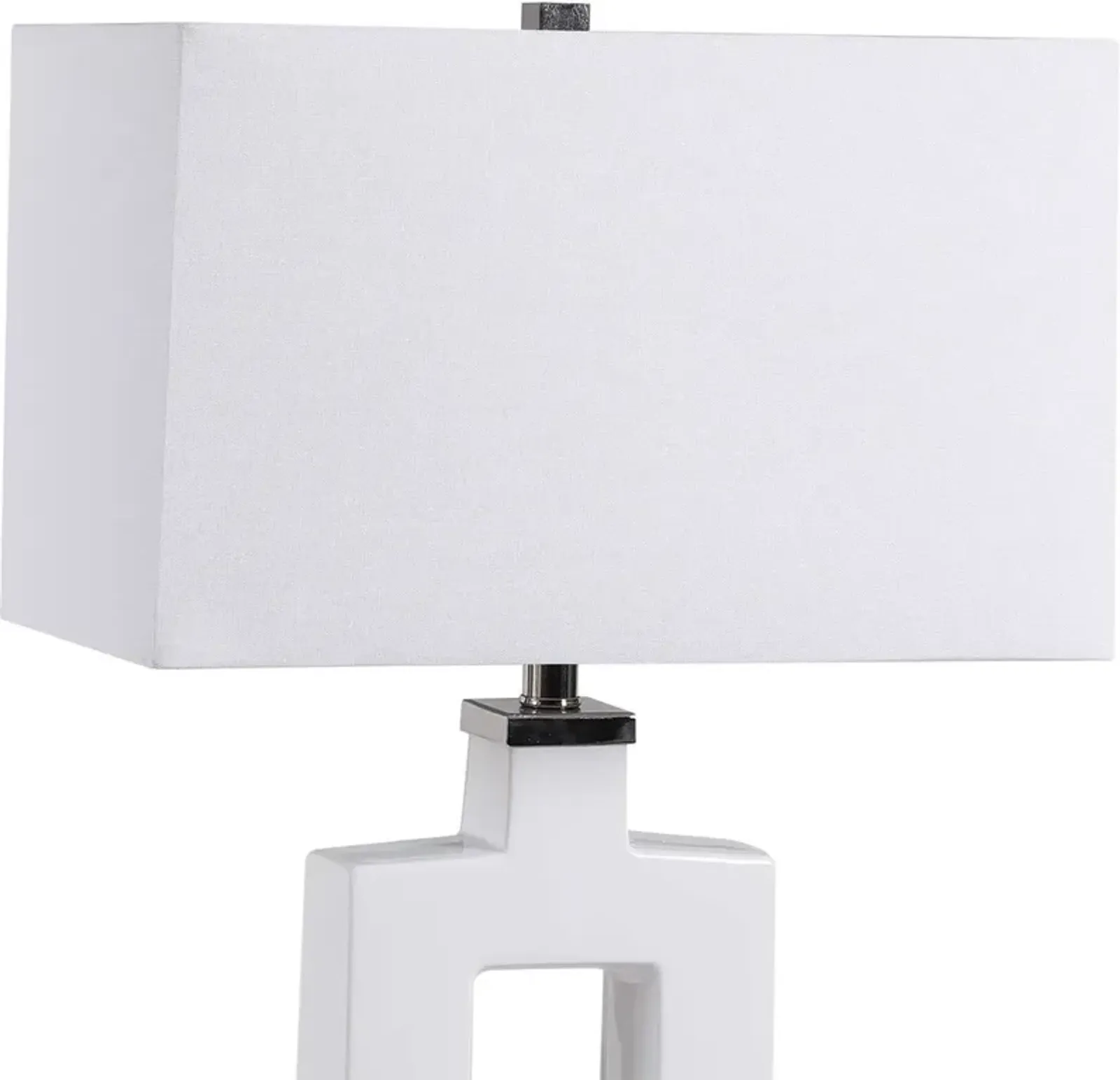 Uttermost Entry Modern Stark White Table Lamp