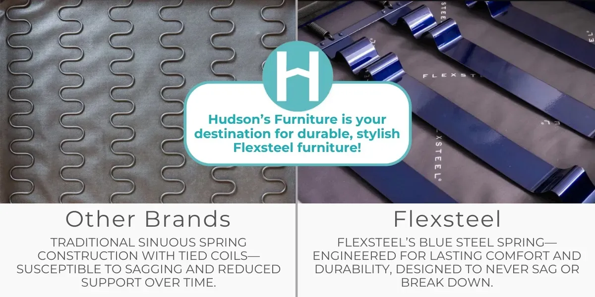 Flexsteel Digby Dove Sofa with Pond Pillows