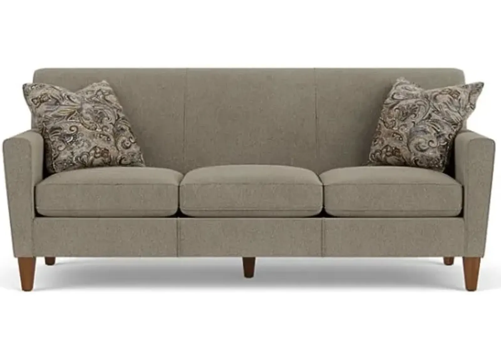 Flexsteel Digby Dove Sofa with Pond Pillows