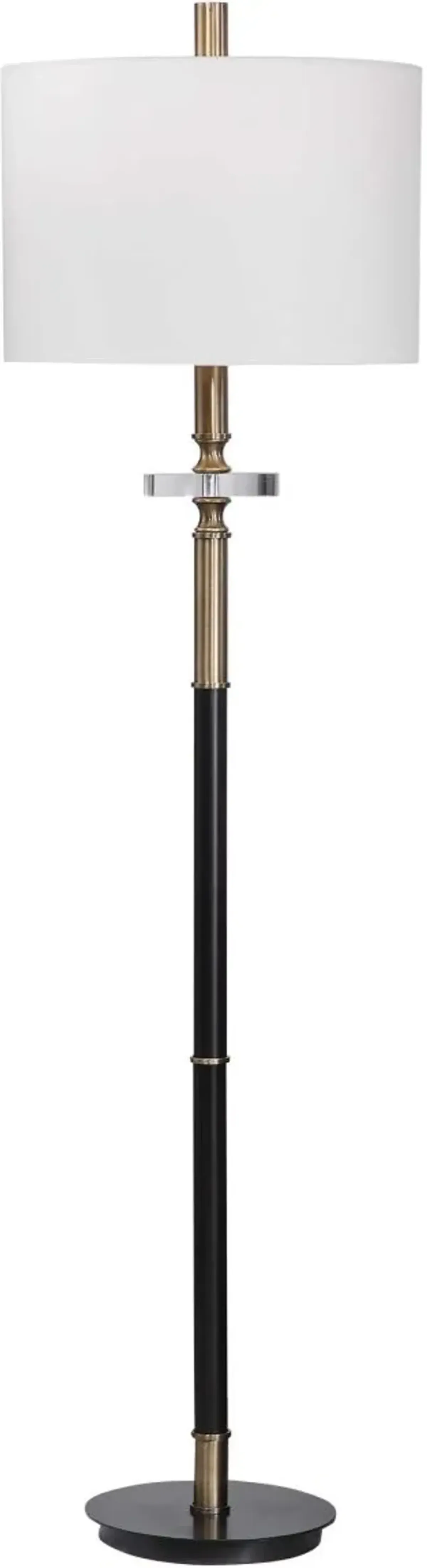 Uttermost Maud Black Floor Lamp