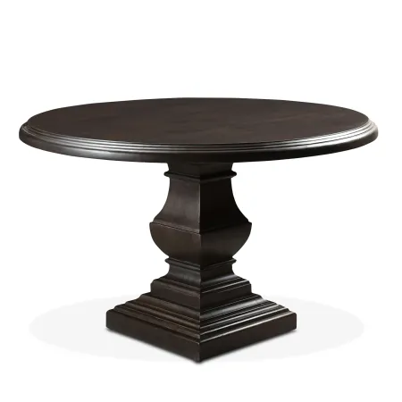 NIMES 60IN VINTAGE BROWN ROUND DINING TABLE