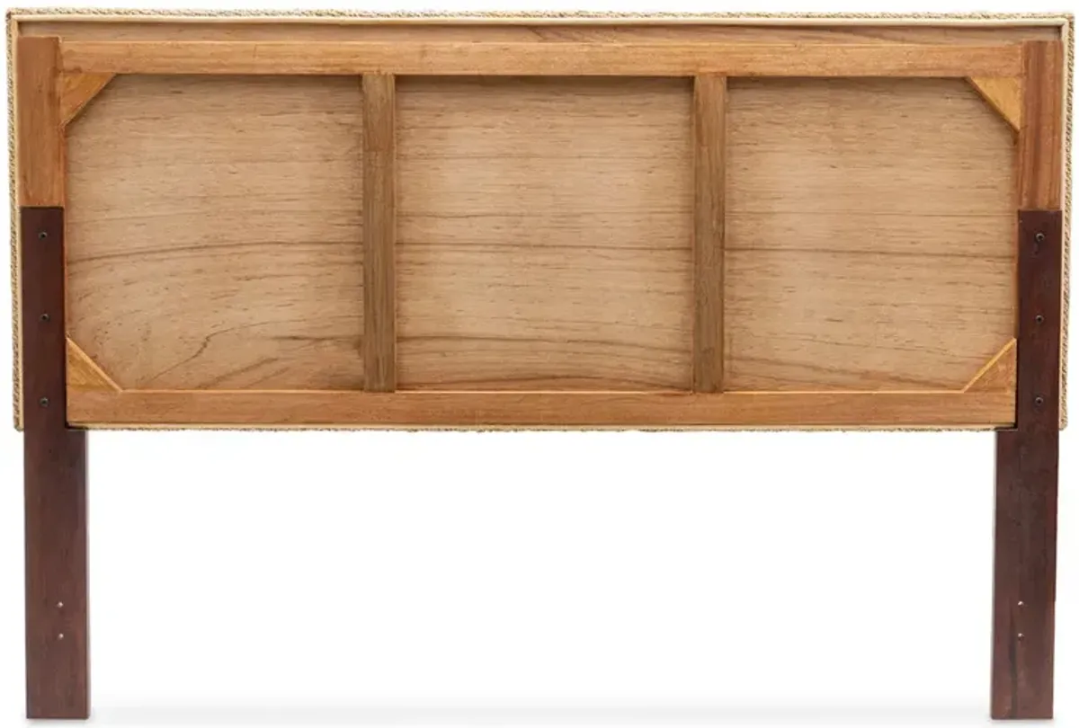 Seawinds School of Fish Weave Natural Finish King Headboard