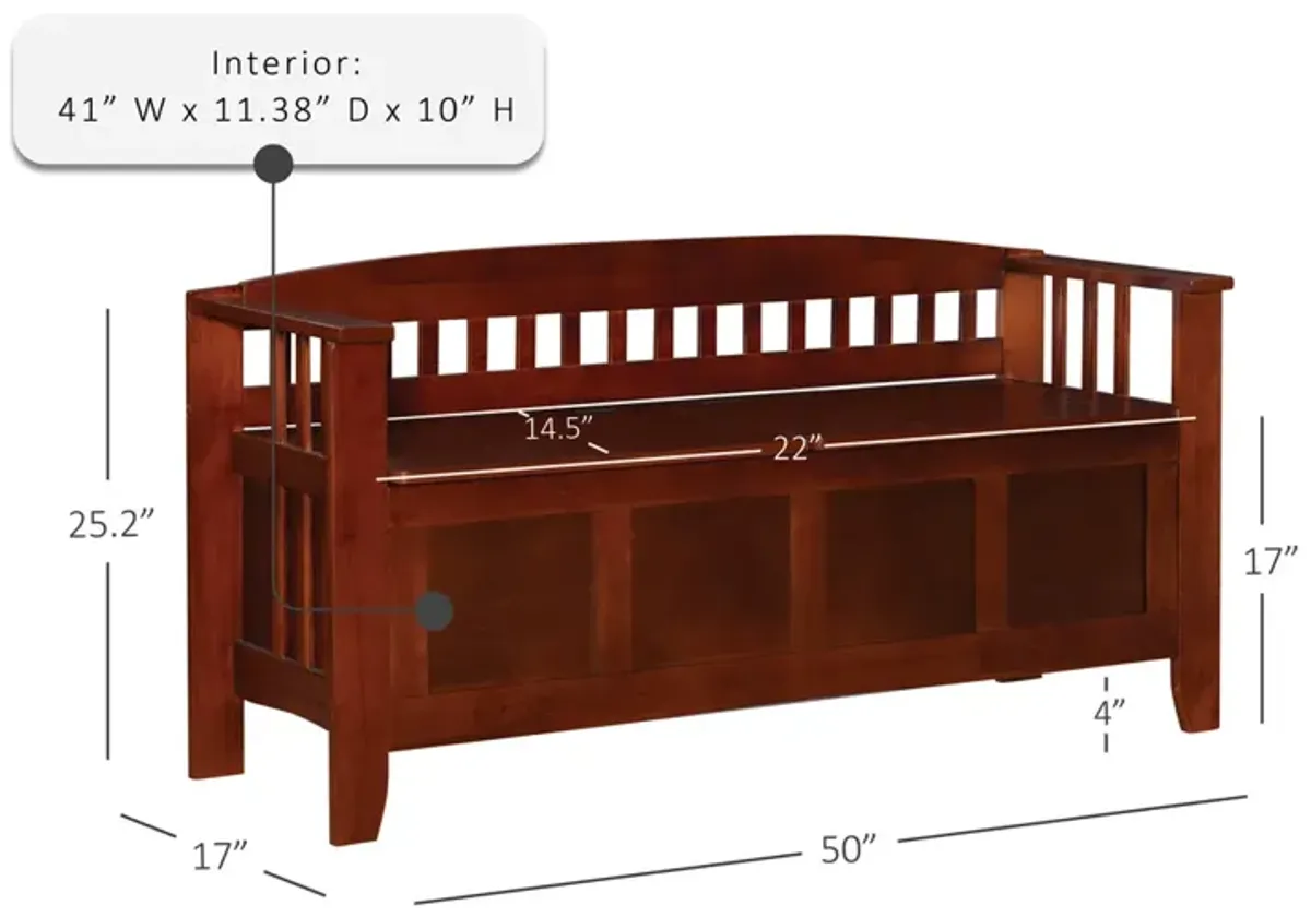 Linon Split Seat Storage Bench