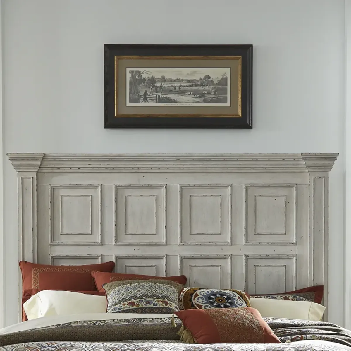 Liberty Furniture Big Valley Whitestone Queen Mansion Headboard