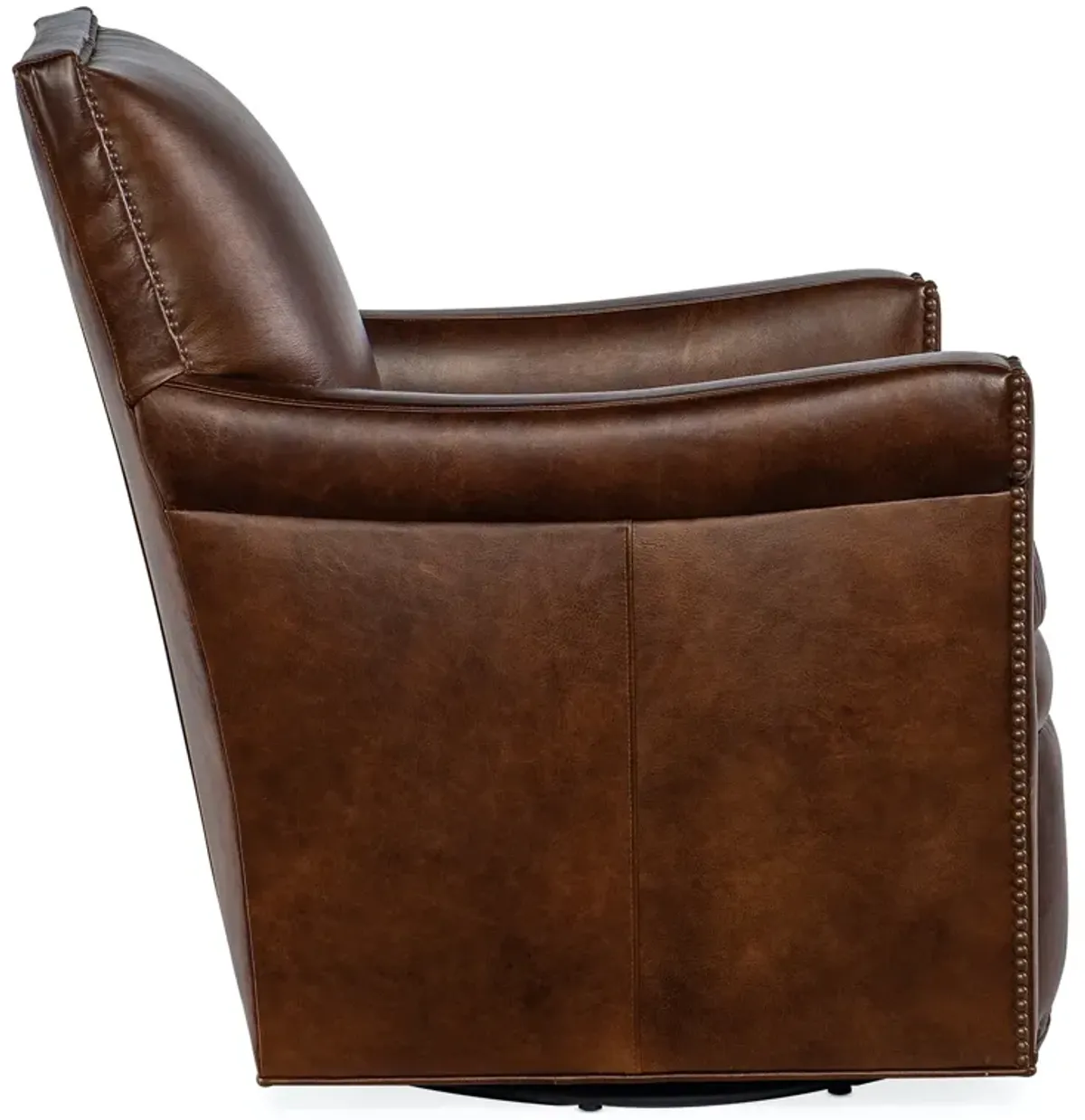 Hooker Furniture Swivel Club Leather Chair