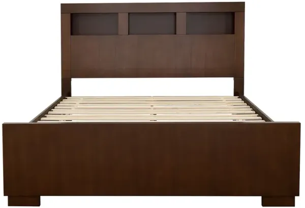 Coaster Jessica King Led Storage Bookcase Bed Cappuccino