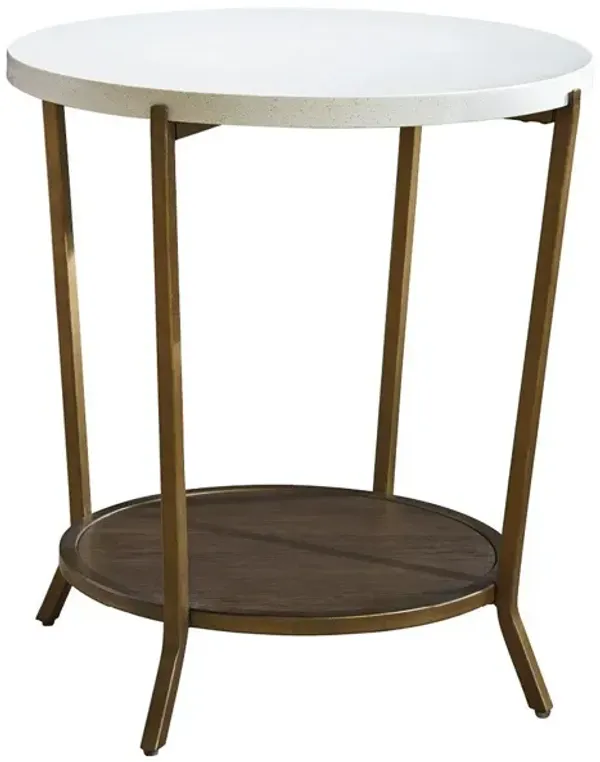 Universal Playlist Brown Eyed Girl Round End Table