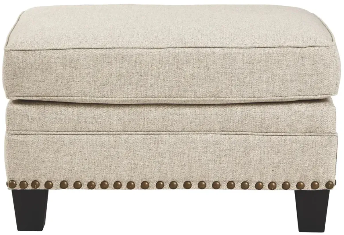 Ashley Claredon Ottoman Linen Benchcraft