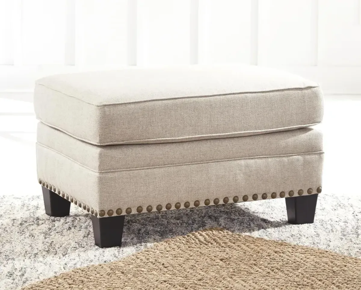 Ashley Claredon Ottoman Linen Benchcraft