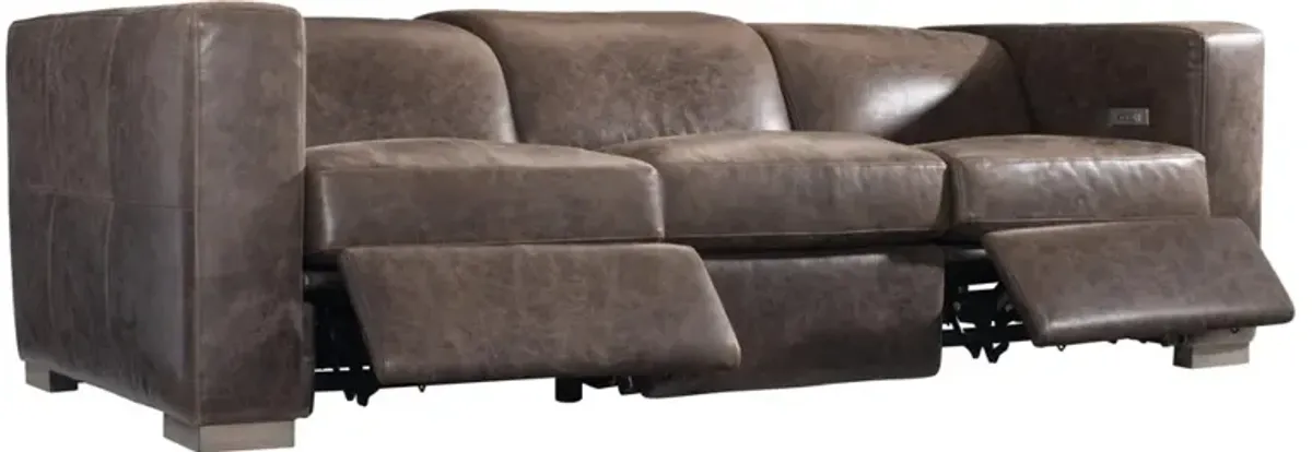 ARREZIO LEATHER POWER MOTION SOFA