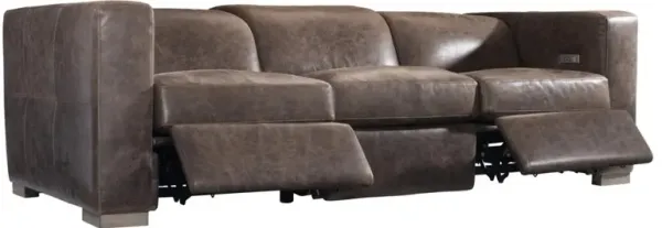 Bernhardt Arrezio Leather Power Motion Sofa