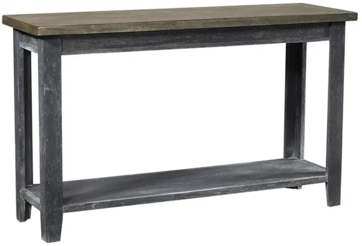 Aspenhome Eastport Drifted Black Sofa Table