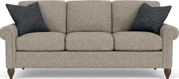 Flexsteel South Haven Silver Muslin Sofa