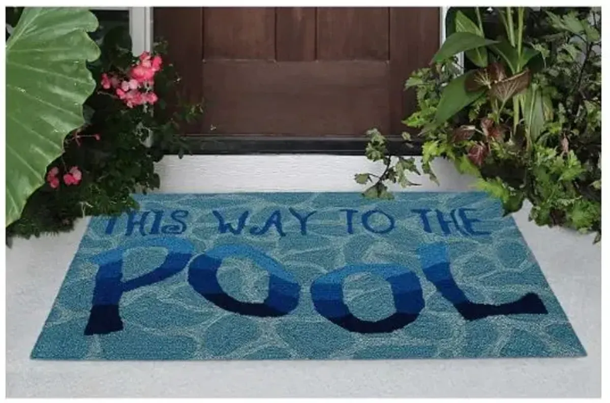 Trans Ocean Frontporch This Way To The Pool Doormat