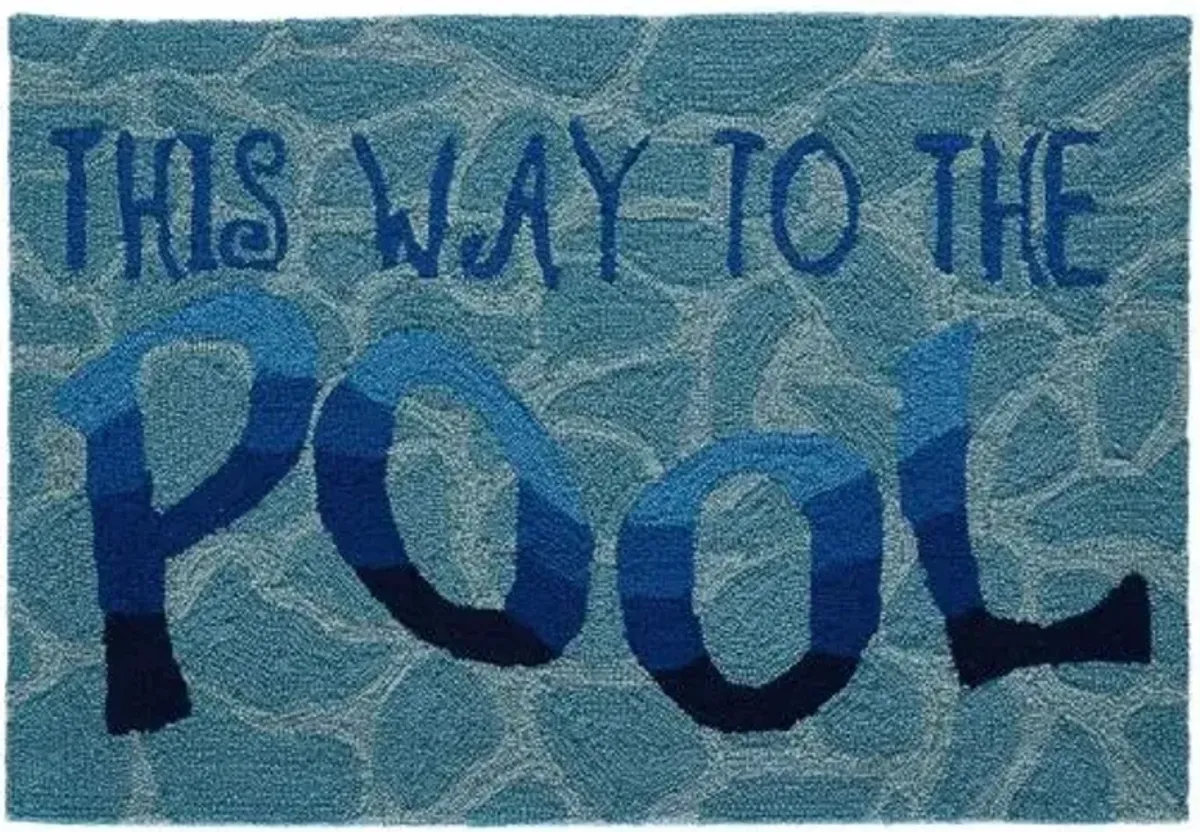 Trans Ocean Frontporch This Way To The Pool Doormat