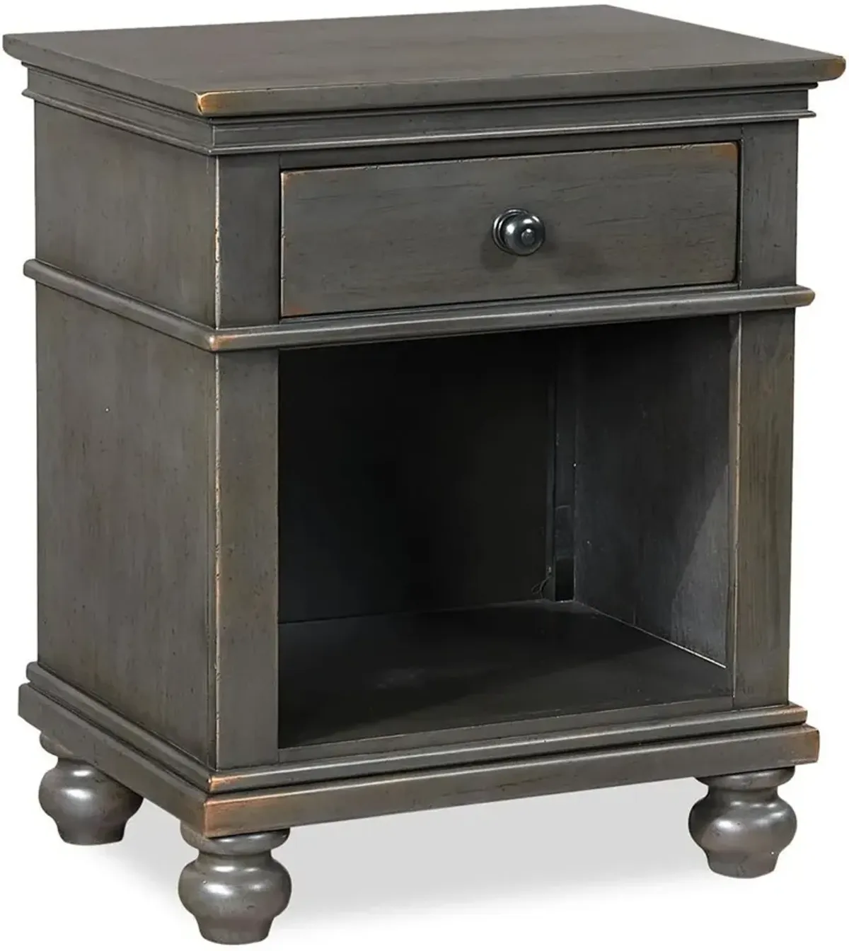 Aspenhome Oxford Peppercorn 1-Drawer Nightstand