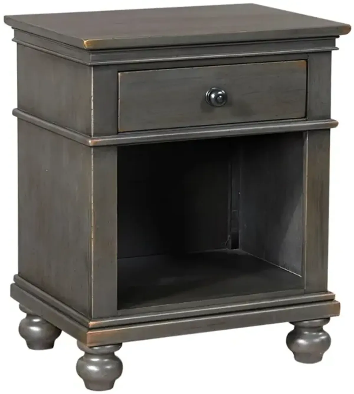 Aspenhome Oxford Peppercorn 1-Drawer Nightstand