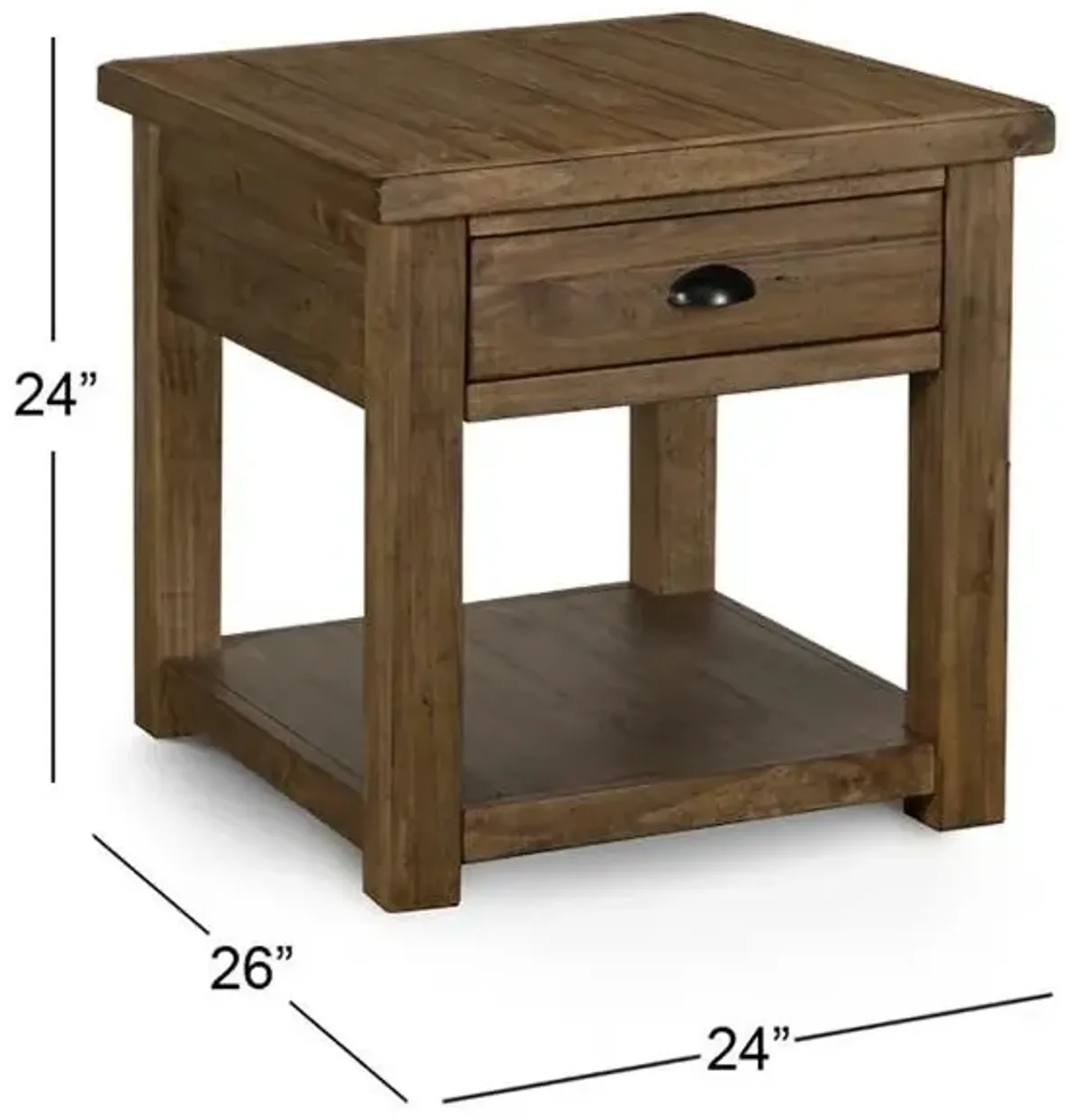 Magnussen Wood Rectangular End Table Stratton