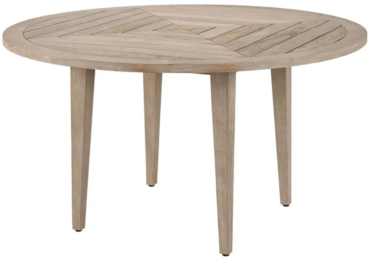 Universal Coastal Living Outdoor La Jolla Weathered Teak Round Dining Table